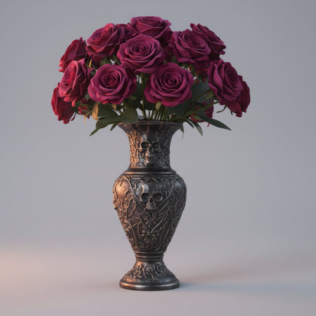 Halloween Artificial Roses Bulk Big Bouquet with Realistic Petals for Seasonal Decoration