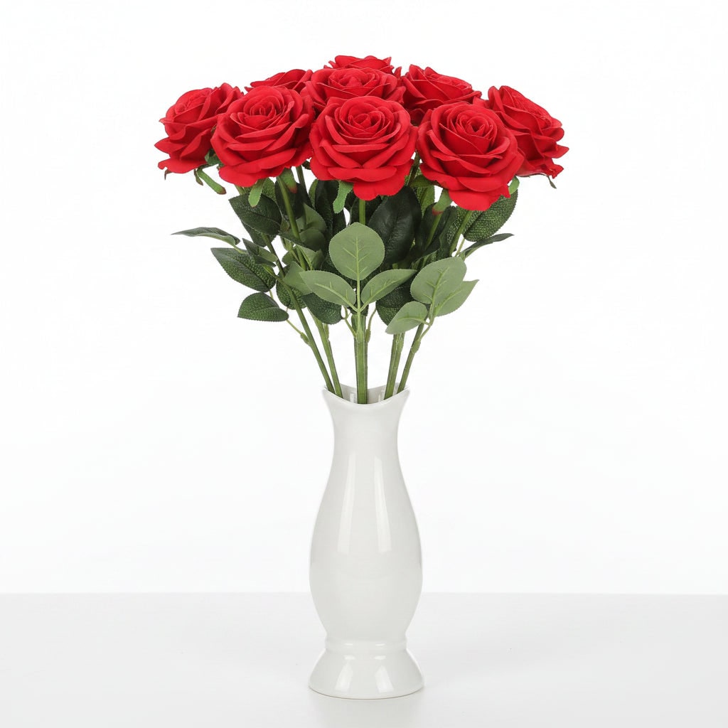 Halloween Artificial Roses Bulk Big Bouquet with Realistic Petals for Seasonal Decoration
