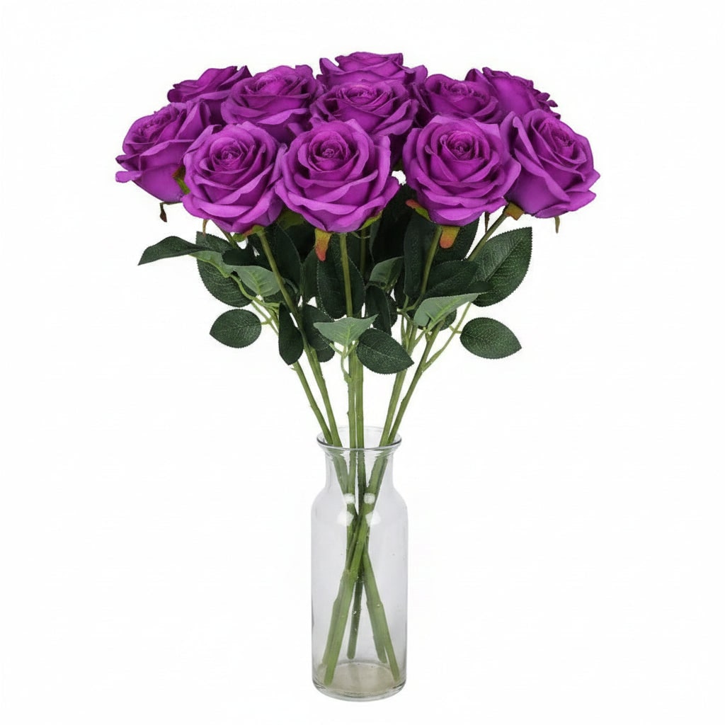 Halloween Artificial Roses Bulk Big Bouquet with Realistic Petals for Seasonal Decoration