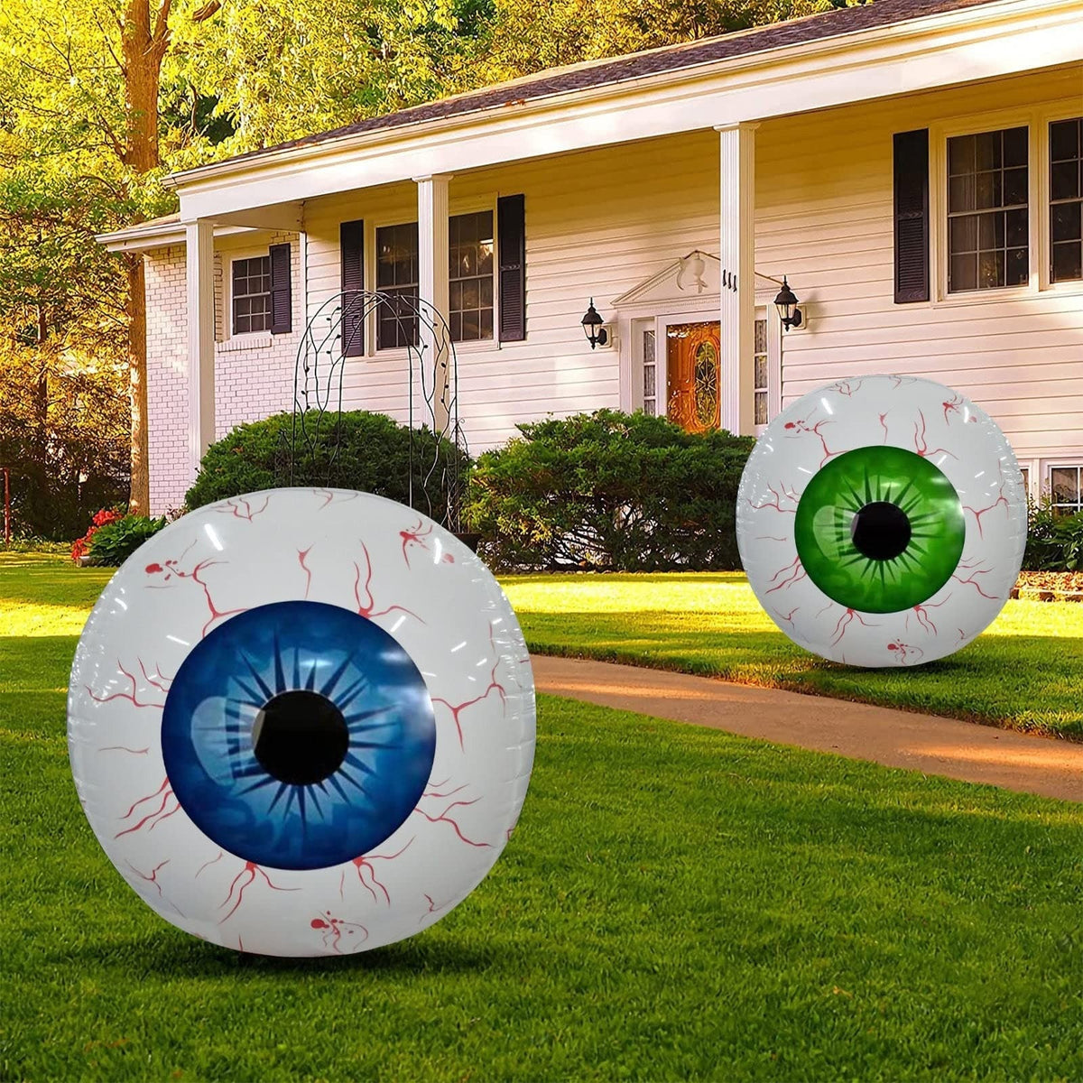 Halloween Balloon Decoration Eyeball with Bloodshot Design for Party and Haunted House Decor