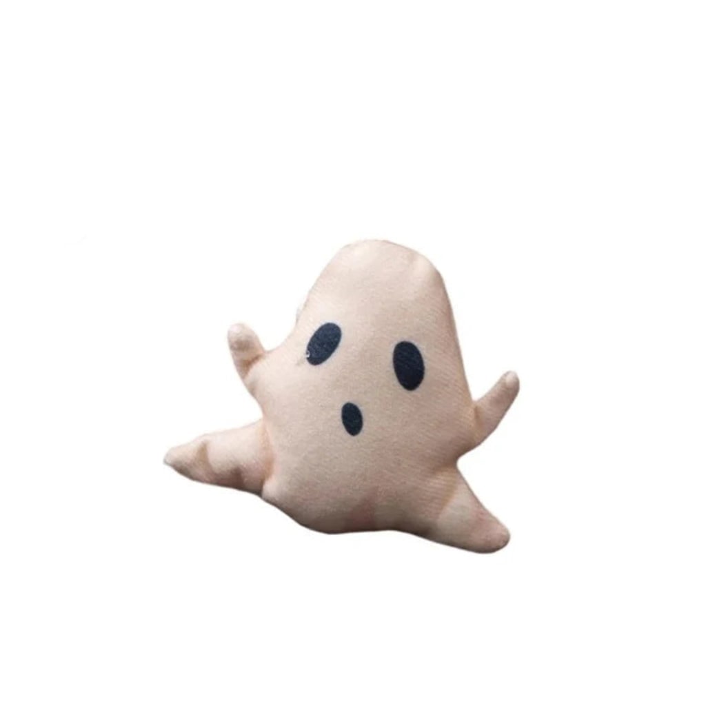 Halloween Cat Toys for Interactive Plush Play with Catnip Ghost and Pumpkin Designs Biting