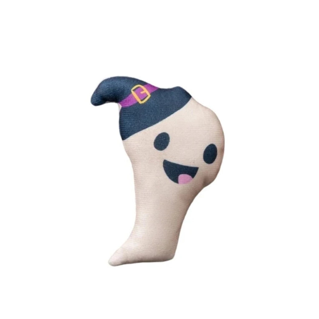 Halloween Cat Toys for Interactive Plush Play with Catnip Ghost and Pumpkin Designs Biting