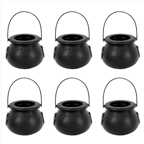 Halloween Cauldron Fog Machine with Color-Changing LED Maker and Mist for Party Table Decoration