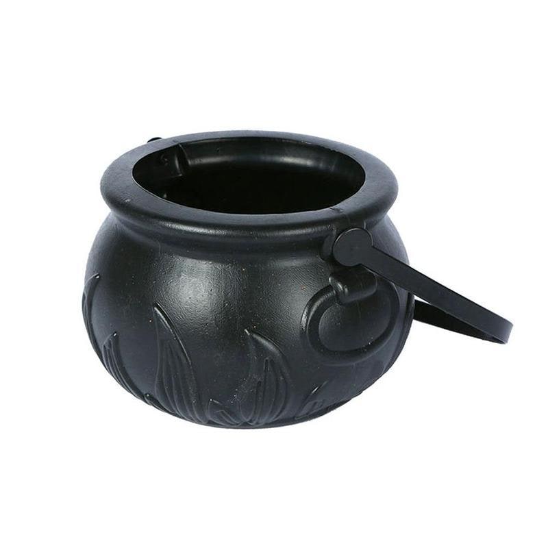 Halloween Cauldron Fog Machine with Color-Changing LED Maker and Mist for Party Table Decoration