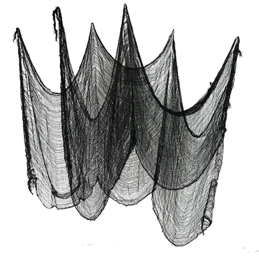 Halloween Creepy Black Gauze Cloth Decoration for Haunted House Party Prop