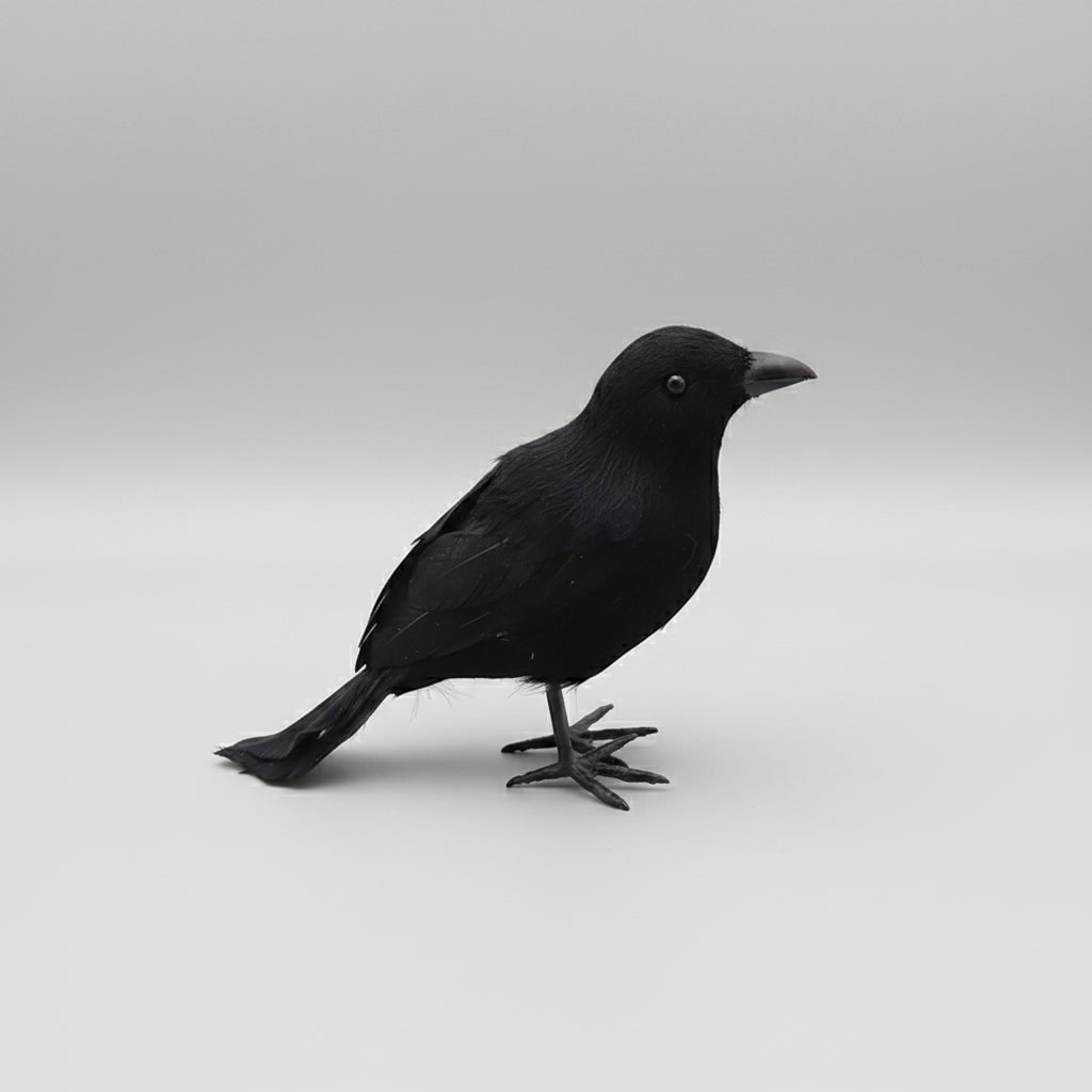 Halloween Crow Decorations Fake Black Artificial for Yard Haunted House Party Decor