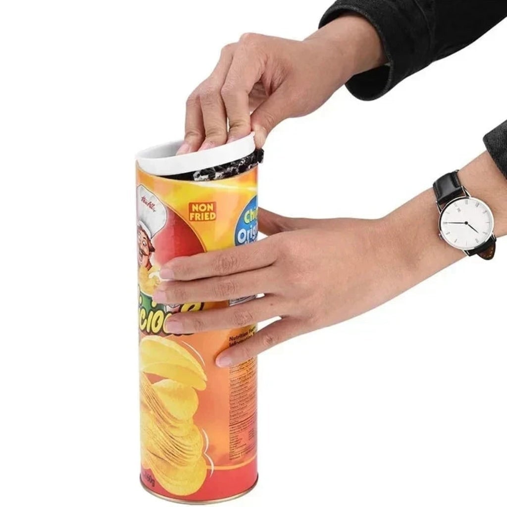 Halloween Fake Prank Snake in a Can Gag Toy with Spring-Loaded Jump and Realistic Snakeskin