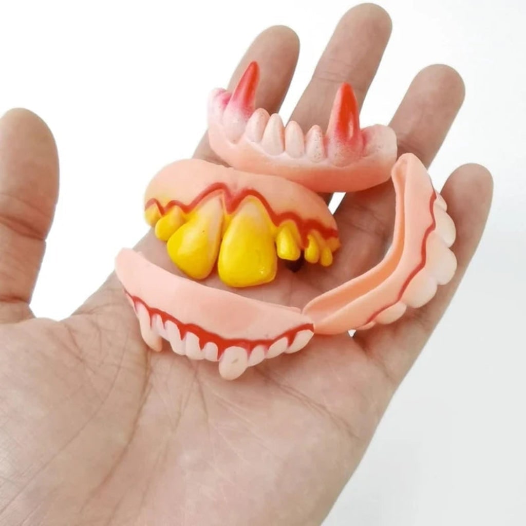 Halloween Fake Teeth Partials with Multiple Options for Vampire Fangs Party Costume