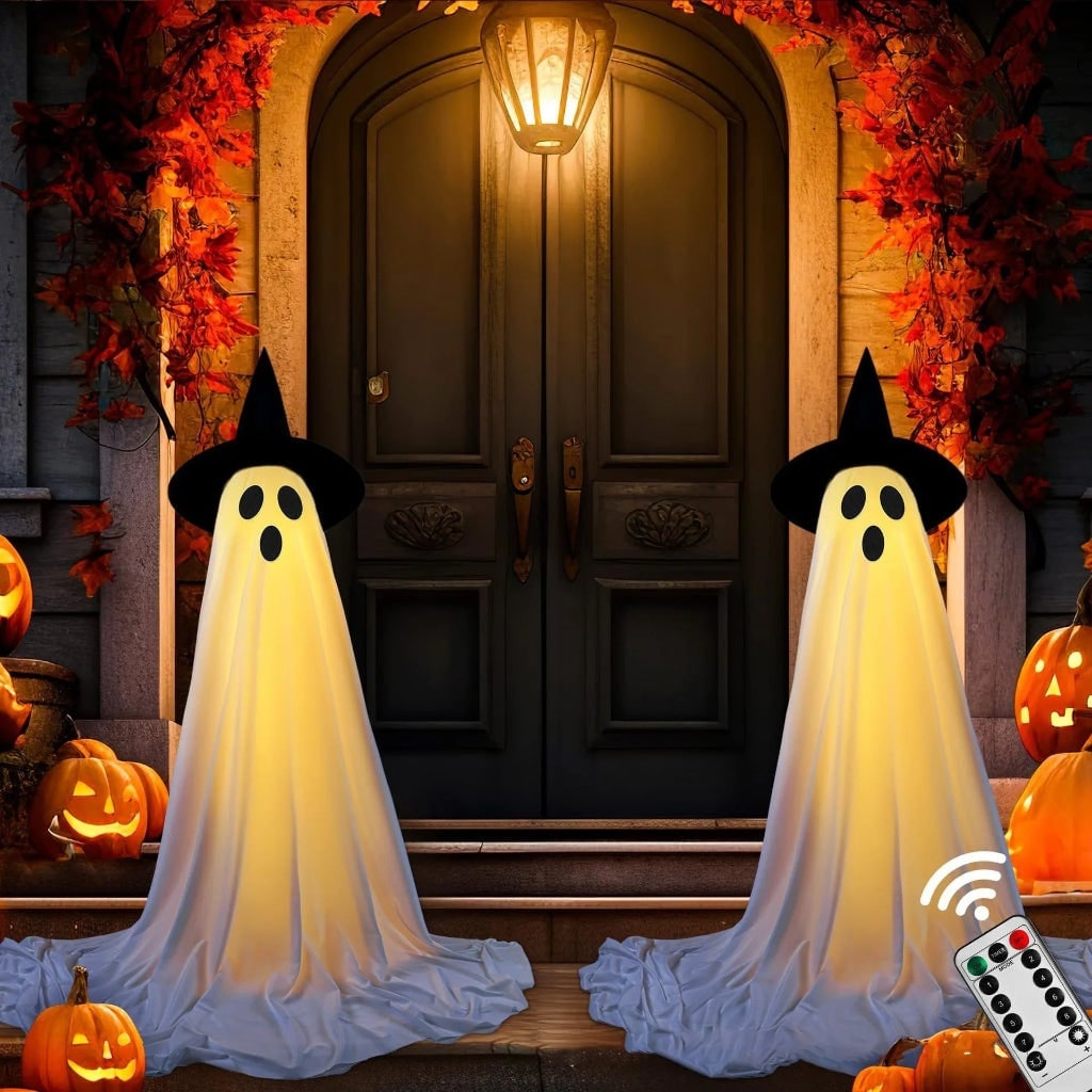 Halloween Ghost Decoration Inflatable with LED Lights for Outdoor Party Decor