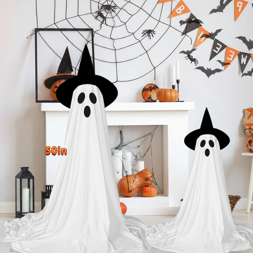 Halloween Ghost Decoration Inflatable with LED Lights for Outdoor Party Decor