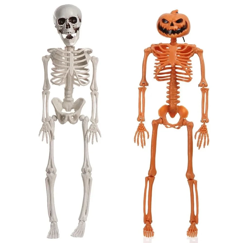 Halloween Giant Skeleton Decoration with Poseable Joints for Party and Outdoor Haunted House Display