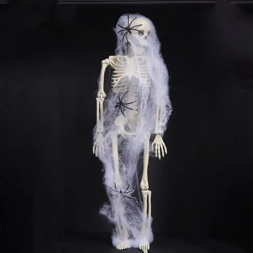 Halloween Giant Skeleton Decoration with Poseable Joints for Party and Outdoor Haunted House Display