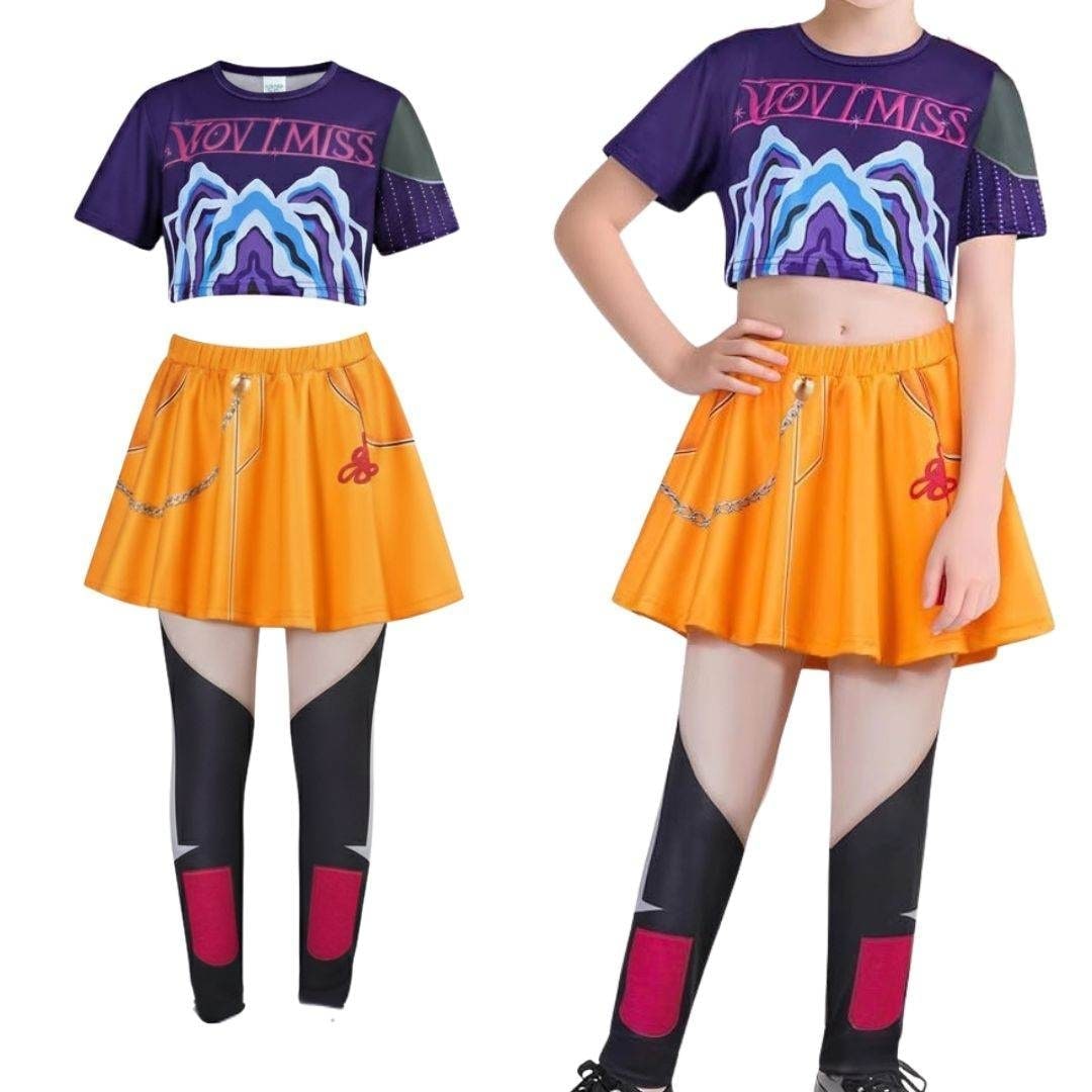 Halloween Hip Hop Dance Costume with Crop Top Shorts and Joggers for Party Performance Wear