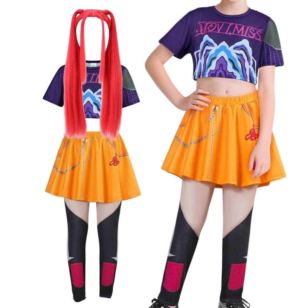 Halloween Hip Hop Dance Costume with Crop Top Shorts and Joggers for Party Performance Wear
