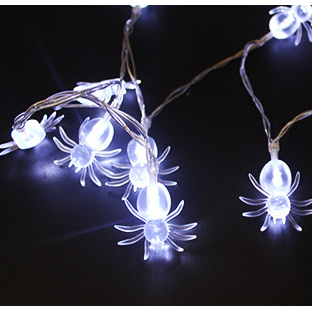Halloween Outdoor String Lights LED Battery Operated with Pumpkin Ghost Bat Skull Eyeball Covers 10