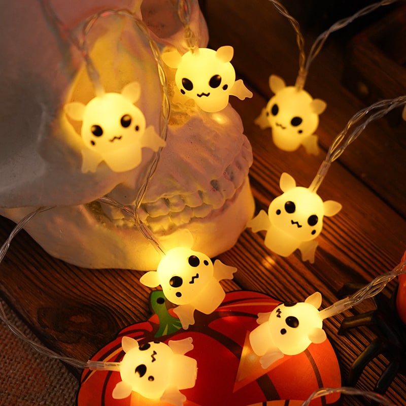 Halloween Outdoor String Lights with Battery Operated LED for Patio and Yard Decoration
