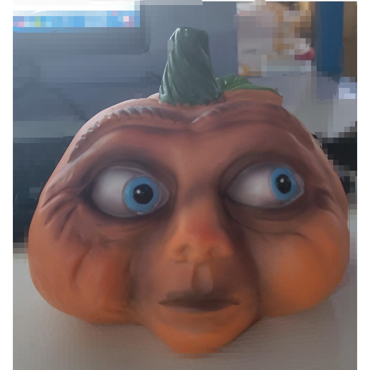 Halloween Pumpkin Decorations and Carving Props with Expressive Faces for Front Door Decor