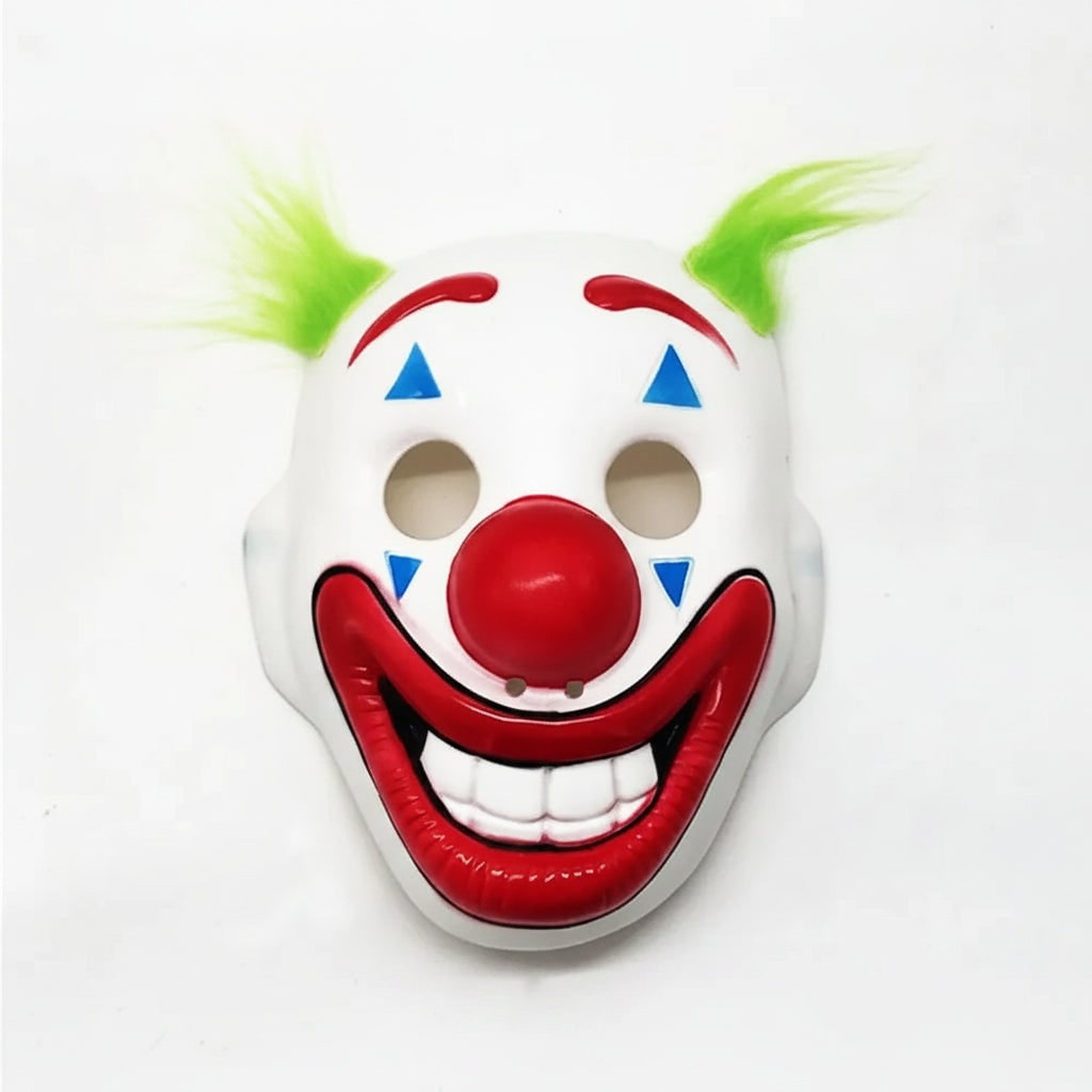 Halloween Scary Creepy Clown Costume Mask with Sinister Grin for Party and Haunted House