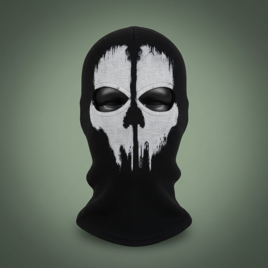 Halloween Skull Balaclava Ski Mask with Full Face Coverage Knit Cold Weather Motorcycle