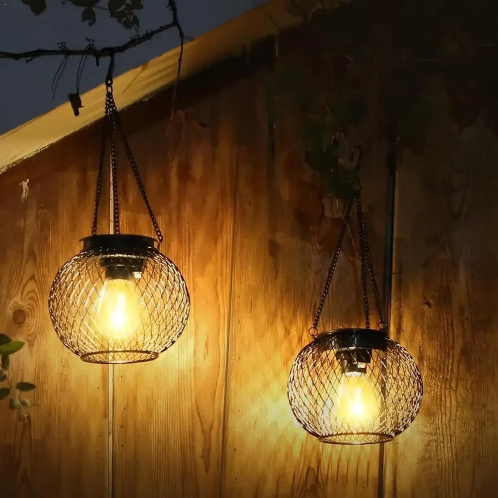 Halloween Solar Hanging Lantern with Outdoor Decorative LED Light for Patio