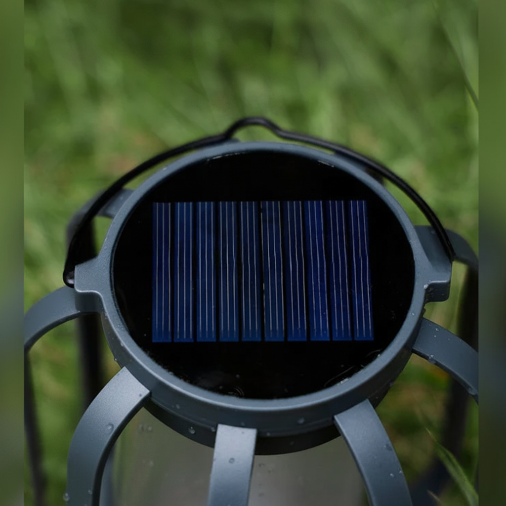 Halloween Solar Outdoor Lantern with Flickering Flame Effect for Yard Decoration