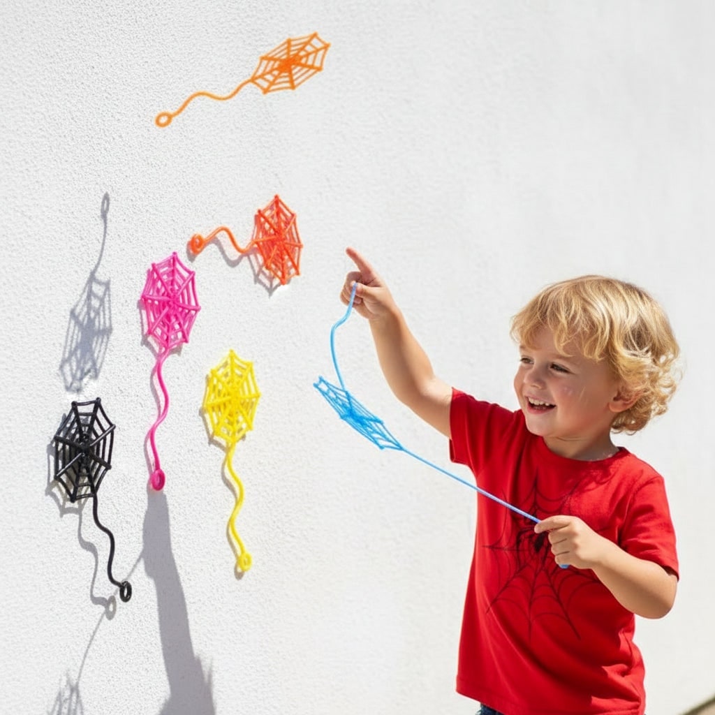 Halloween Spider Webs and Cobwebs Sticky Stretchy Decorations for Windows Walls Party Supplies