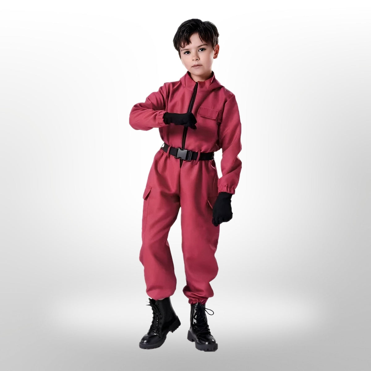Halloween survival game Costume Suit with Mask and Toy Gun