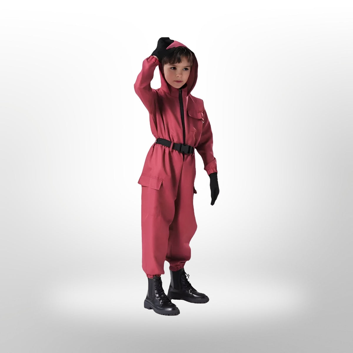 Halloween survival game Costume Suit with Mask and Toy Gun