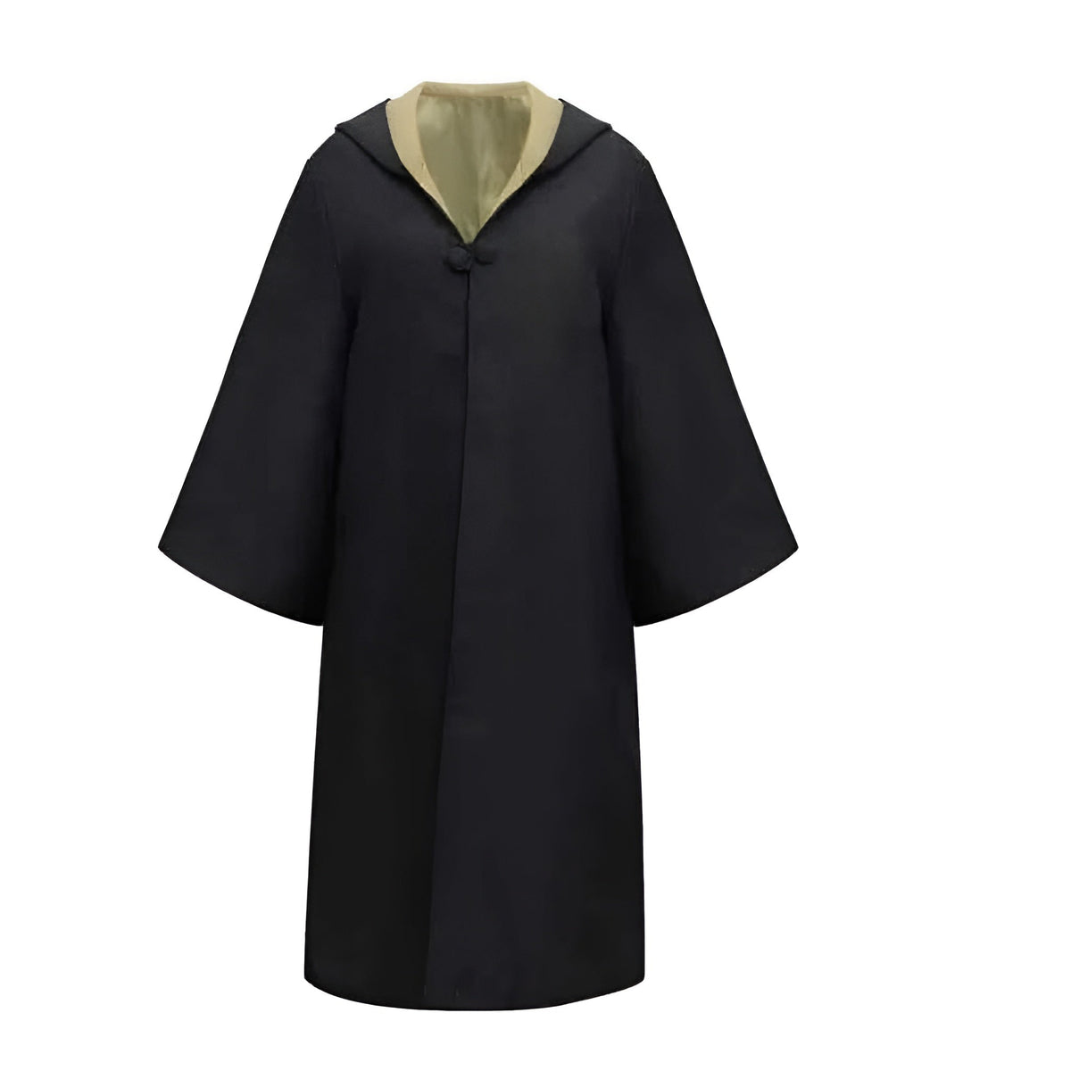 Halloween Wizard Costume Robe Set with Striped Scarf Tie and Glasses for Party and Cosplay