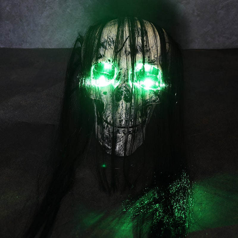 Halloween Yard Decorations Skeleton Sign with Stakes LED Light Up Outdoor Prop Plant Support