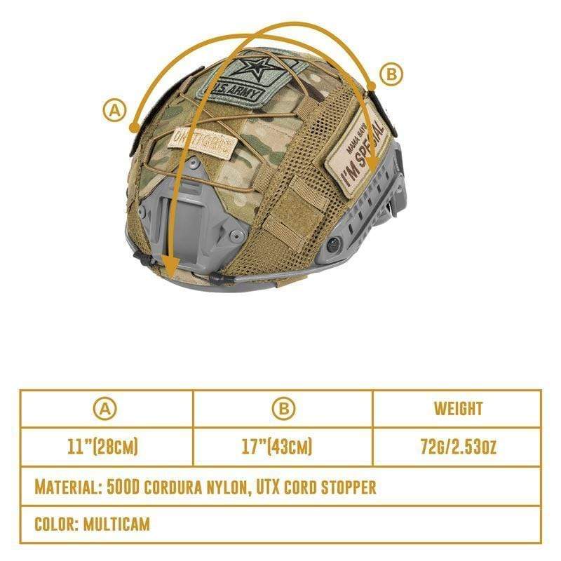 Tactical Multicam Helmet Cover for Ops-Core