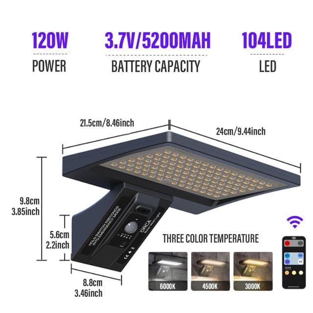 Powerful Waterproof Led Outdoor Solar Street Lamp