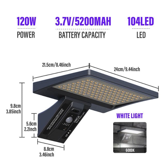 Powerful Waterproof Led Outdoor Solar Street Lamp