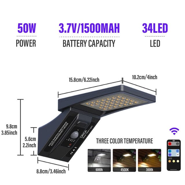 Powerful Waterproof Led Outdoor Solar Street Lamp