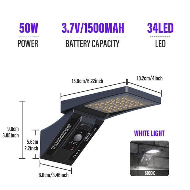 Powerful Waterproof Led Outdoor Solar Street Lamp