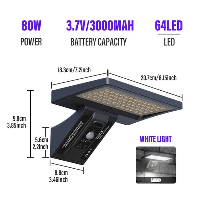 Powerful Waterproof Led Outdoor Solar Street Lamp