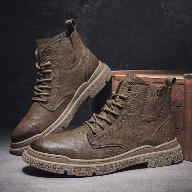 Vintage Men British Leather Boots