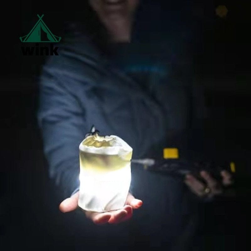 Portable Folding Inflatable Outdoor Magnetic Camping Light