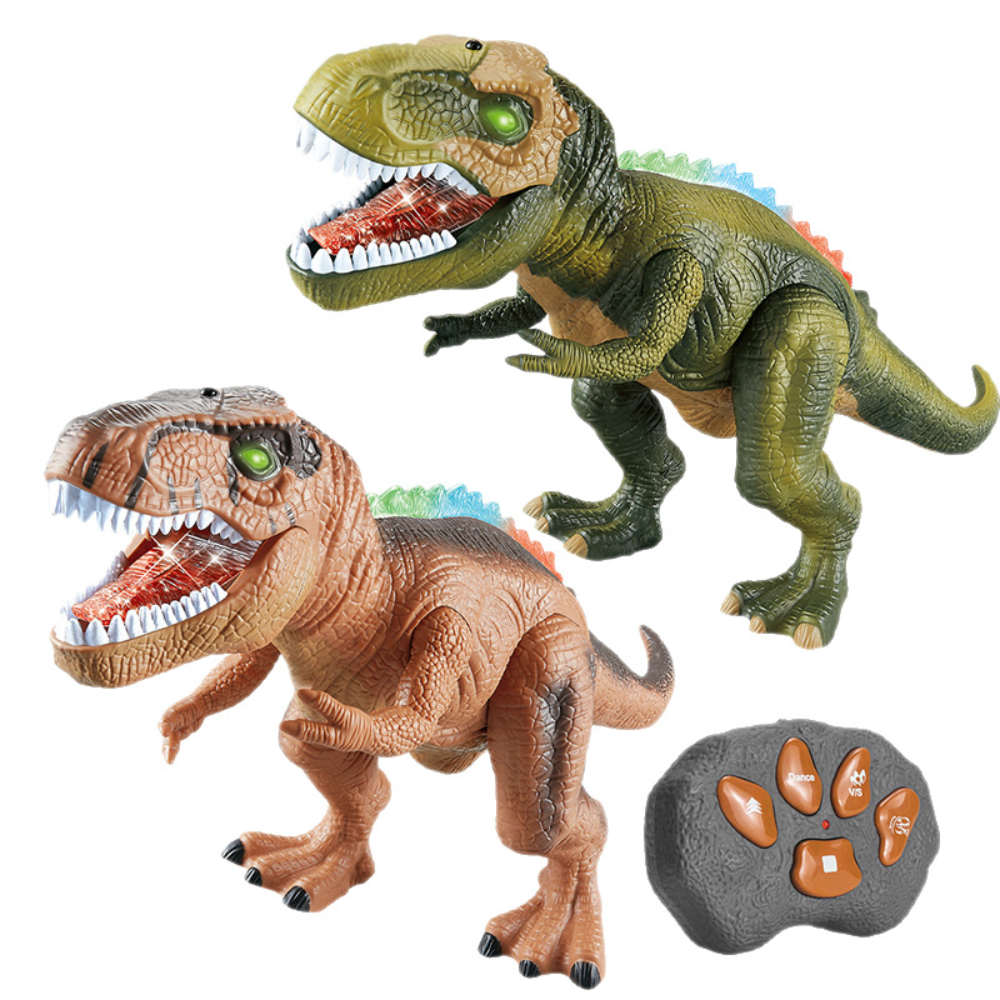 Dinosaur Toy Remote Control Walking Light-Up Roaring Figure Kids Gift