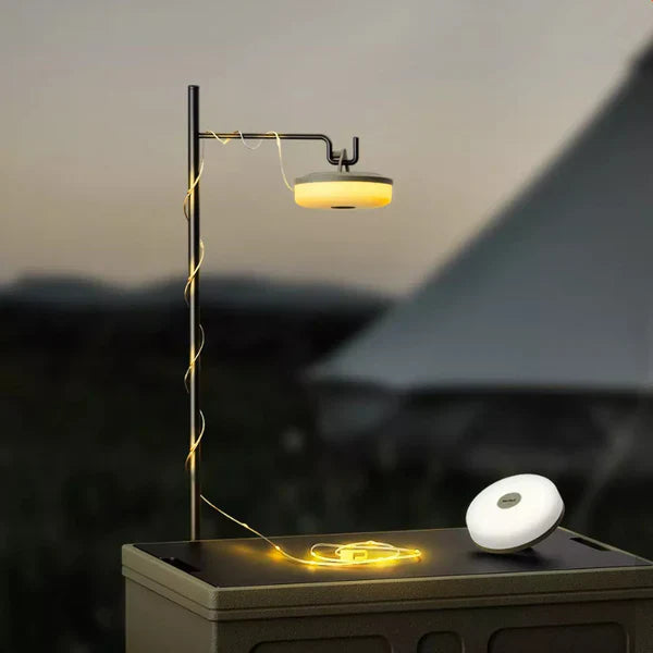 2-in-1 LED Camping Light & String Lamp – USB Rechargeable Outdoor Lantern for Garden, Tent & Room Décor