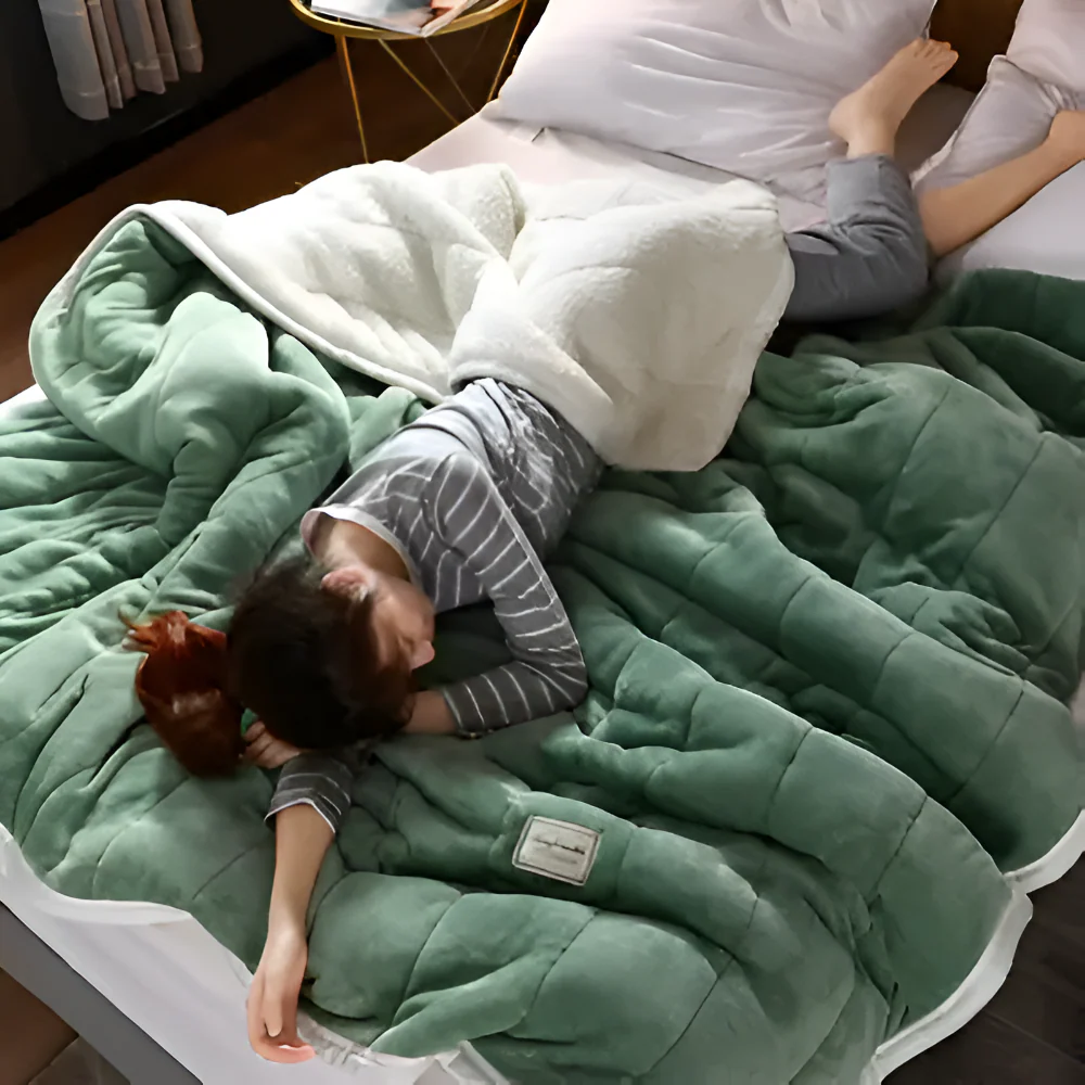 Sherpa Fleece Duvet Cover Weighted Blanket