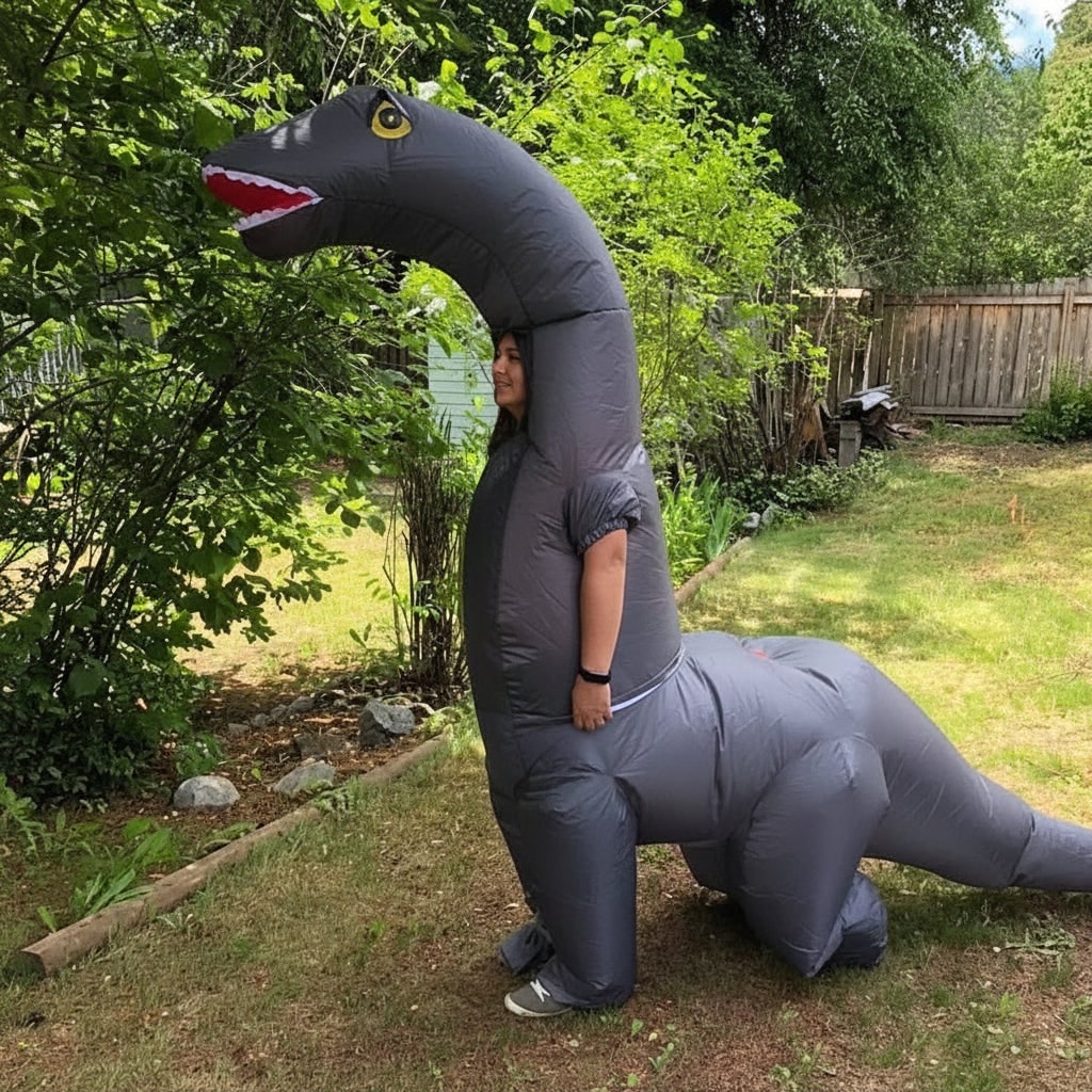 Inflatable Dinosaur Costume Suit and Halloween Party