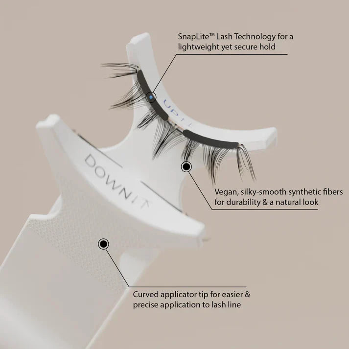 InstaLash Magnetic Eyelash Kit – Soft Reusable 3D Magnetic Lashes with Applicator & Case, Natural & Glam Styles