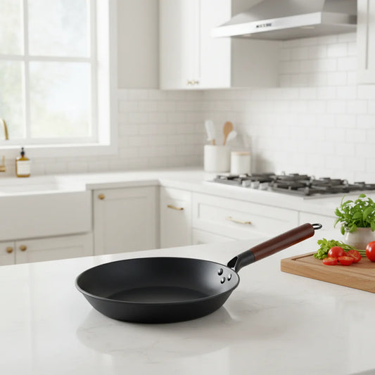 ForgeVerra Premium Cast Iron Skillet | Non-stick cast iron frying pan for healthy, even cooking