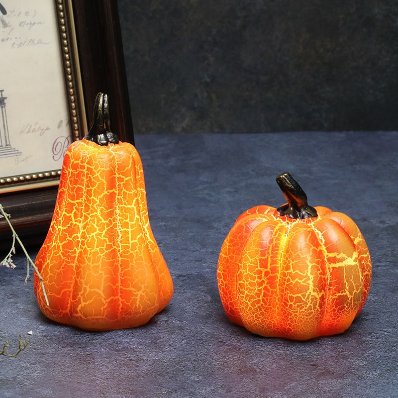Jack O Lantern Pumpkin LED Lights with Battery Operated Mini Halloween Decorations