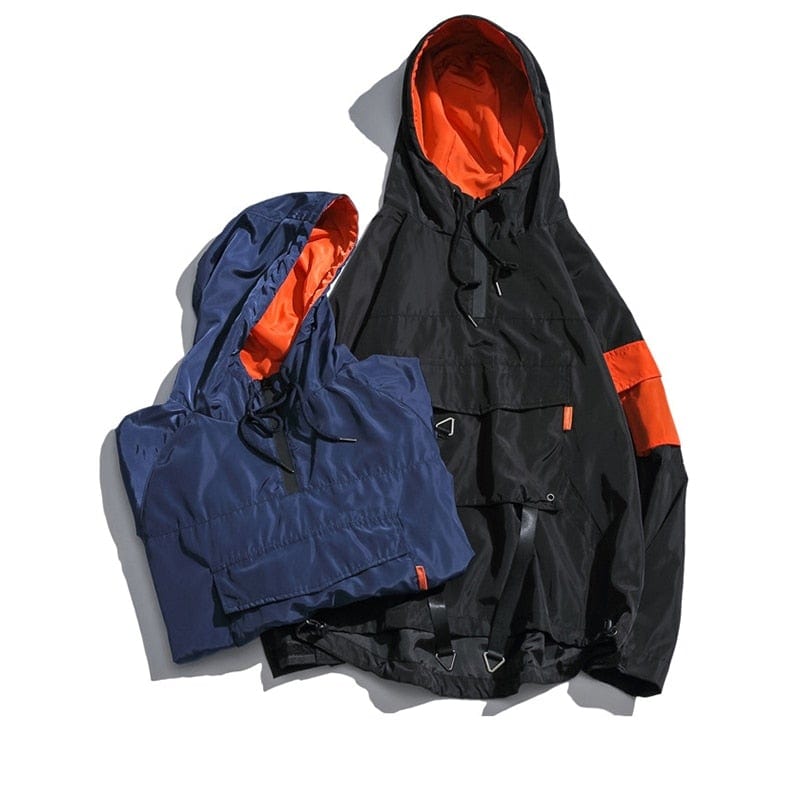 Multi-pocket Techwear Waterproof Windbreaker