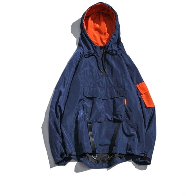 Multi-pocket Techwear Waterproof Windbreaker