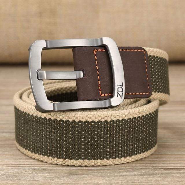 Metal Buckle Canvas Belt