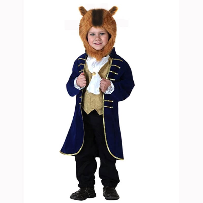 Kids' Halloween Animal Costume Plush Dinosaur Vampire Dress Up with Hood