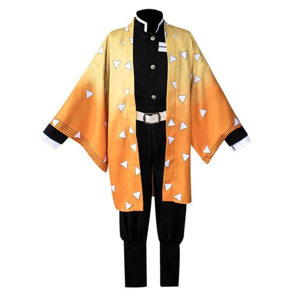 Kids' Halloween Anime Cosplay Costume and Outfit Set with Kimono Haori Jacket and Wide Leg Wraps